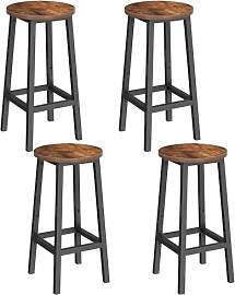VASAGLE Barhocker, 4er Set Barstuhl,