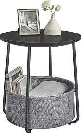 VASAGLE Beistelltisch rund, Kleiner Tisch,