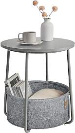 VASAGLE Beistelltisch rund, Kleiner Tisch,