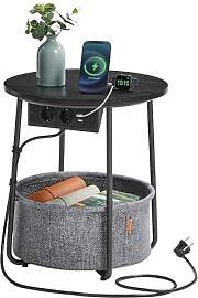 VASAGLE Beistelltisch rund, Kleiner Tisch,