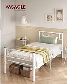 VASAGLE Bett 90 x 200 cm, Gästebett, Einzelbett