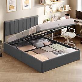 VASAGLE Bettgestell, Bettrahmen, Bett, 140 x 200