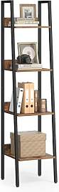 VASAGLE Bücherregal, Leiterregal 4 Ebenen,
