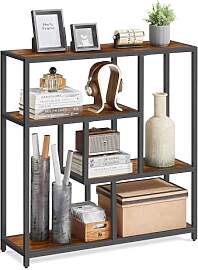 VASAGLE Bücherregal, Regal mit 4 Ablagen,