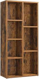 VASAGLE Bücherschrank, Bücherregal, mit 7