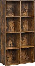 VASAGLE Bücherschrank, Bücherregal, mit 8