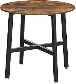 VASAGLE Esstisch klein, runder Küchentisch, für