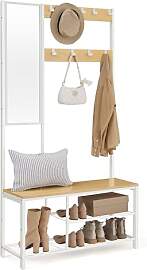 VASAGLE Garderobenständer, Garderobe mit Haken,
