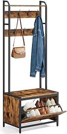 VASAGLE Garderobenständer mit Schuhschrank,