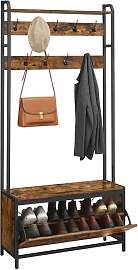 VASAGLE Garderobenständer mit Schuhschrank,