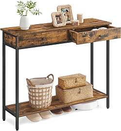 VASAGLE Konsolentisch, Flurtisch, Beistelltisch,