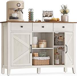 VASAGLE Küchenschrank, Sideboard mit Schubladen,