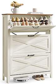 VASAGLE LIRY Kollektion - Schuhschrank 3 Klappen,