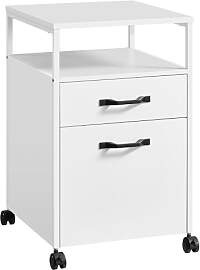 VASAGLE Rollcontainer, Aktenschrank mit 2