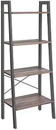 VASAGLE Standregal, Bücherregal, Leiterregal mit