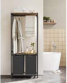 VASAGLE Wäschekorb mit Garderobenständer,