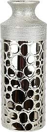 Vase aus Keramik Silber 27 cm Keramikvase
