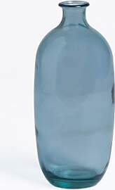 Vase Aus Recyceltem Glas Lumas Hellblau - Sklum