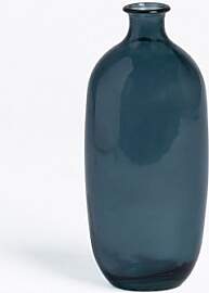 Vase Aus Recyceltem Glas Lumas Pazifikblau - Sklum