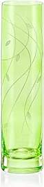 Vase Spring grün K0802 eingravierte Blume