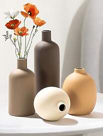 VASETOPIA Vase Keramik Blumenvase 4 Stück,
