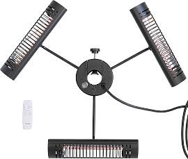 VASNER Heizstrahler "Sonnenschirm, schwarz,