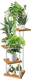VASZOLA 5-Tier Hölzern Blumenregal Pflanzenregal, 