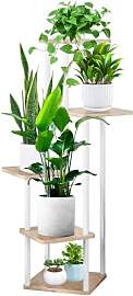 VASZOLA 5-Tier Hölzern Blumenregal Pflanzenregal, 