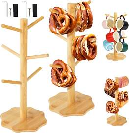 VAVPUP 2 Stück Brezelstander Holz,Baumform