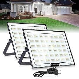 VAYALT 100W LED Strahler Außen 2 Stück, IP66