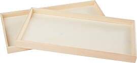 VBS 2er-Pack Tablett Deco-Style Holz 40x20x3cm
