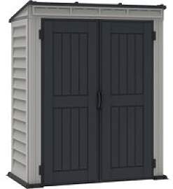 VCM Gerätehaus grau B/H/L: ca. 171x202x92 cm