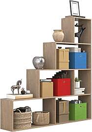 VCM Holz Stand Treppenregal Stufenregal Standregal 