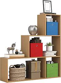 VCM Holz Stand Treppenregal Stufenregal Standregal 