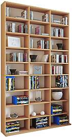 VCM Holzregal stehend | platzsparender CD-Schrank