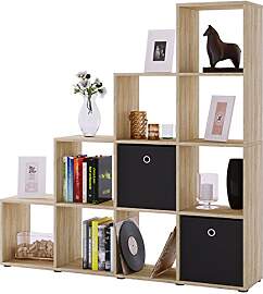VCM Holzregal stehend | platzsparendes Regal |