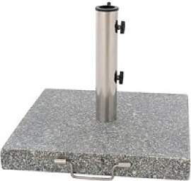 VCM Schirmständer grau Granit B/H/L: ca. 45x6x45