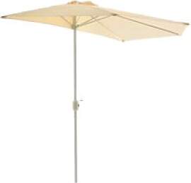 VCM Sonnenschirm Balkon beige Stahlrohr B/H/L: ca. 