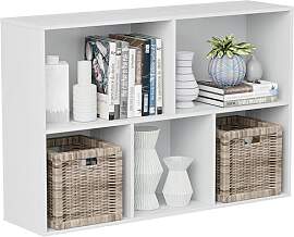 VDNEND Bücherregal Holz mit 5 Fächern und