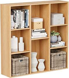VDNEND Bücherregal Holz mit Geschlossener