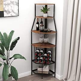 VEDECASA Eck-Weinregal Bodenstehend 5-stöckiges