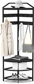 VEDECASA Garderobenständer Metall-Eckgarderobe