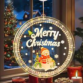 Vegawumen Weihnachtsdeko Fenster, 20CM 24 LED