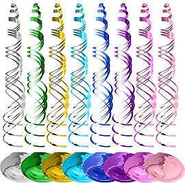 VEGCOO 48 Stück Spiralen Girlande Dekoration,