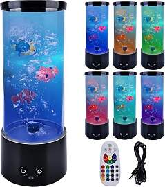 Vegena Lavalampe, Aquarium Lampe, Blasenlichtlampe 