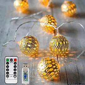 Vegena LED Lichterkette,20 Led 3M Marokkanische