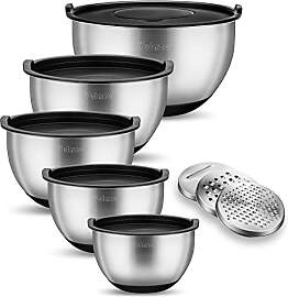 Velaze Edelstahl Schüssel Set, 5 Stück