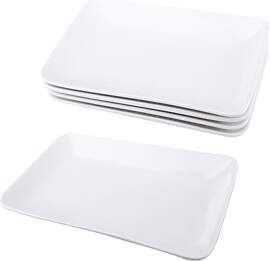 Velicber Servierplatte Porzellan 4er Set
