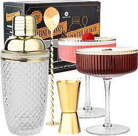 Vemacity Cocktail Set– Glas Cocktail Shaker