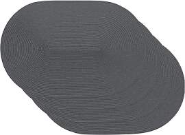 Venilia Tischset Grau Oval, Platzset für